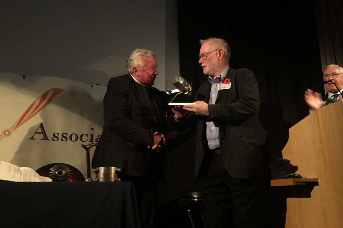 Guy Black receives 2017 Darrol Stinton Memorial Trophy